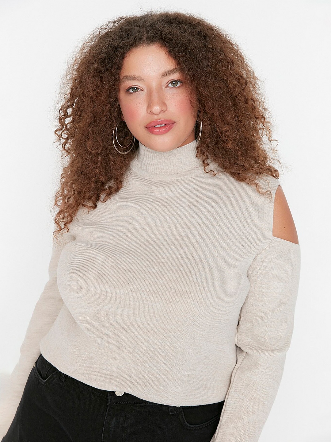 

Trendyol Women Beige Pullover