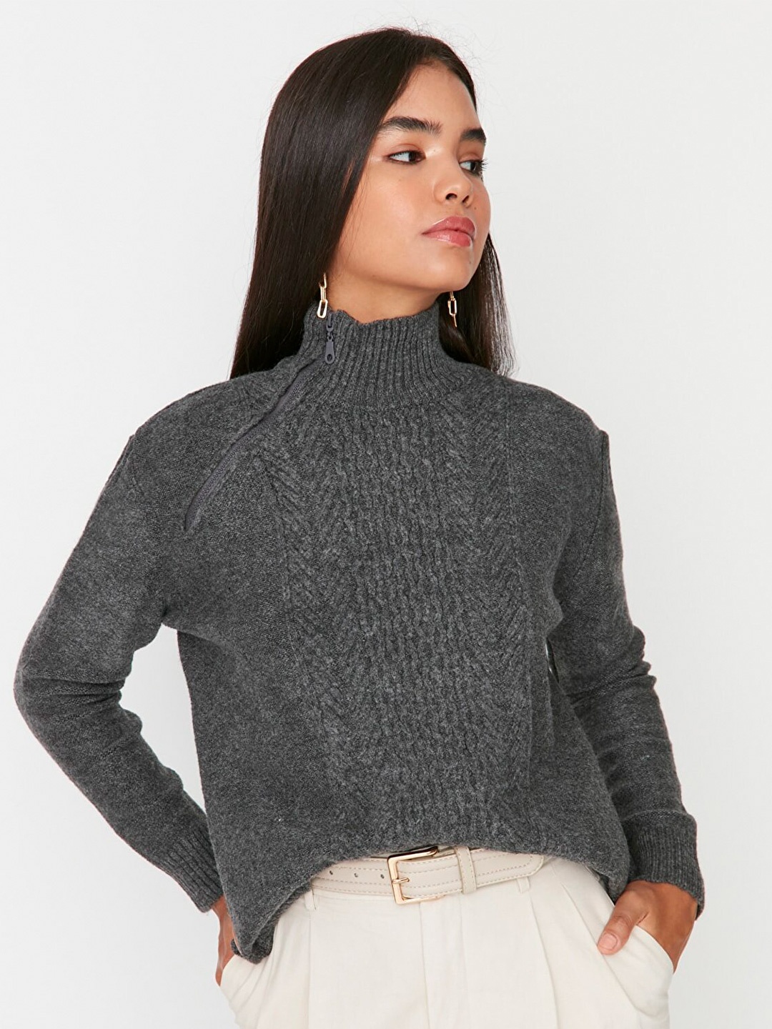 

Trendyol Women Pullover, Charcoal