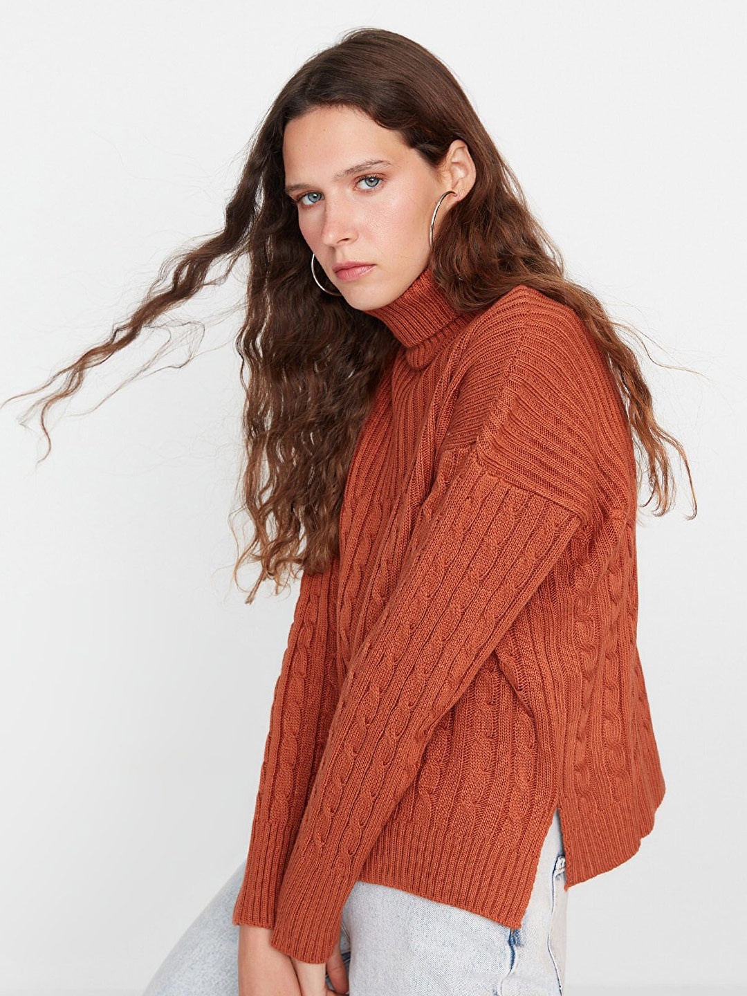 

Trendyol Women Pullover, Brown