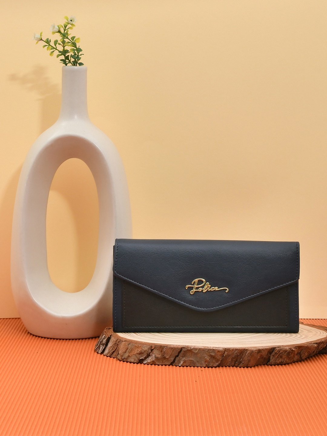 

Police Women Navy Blue PU Envelope