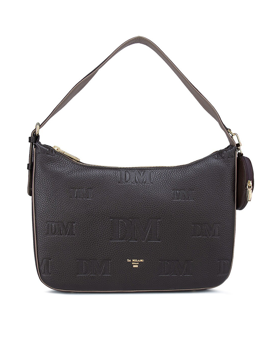 

Da Milano Brown Leather Hobo Bag