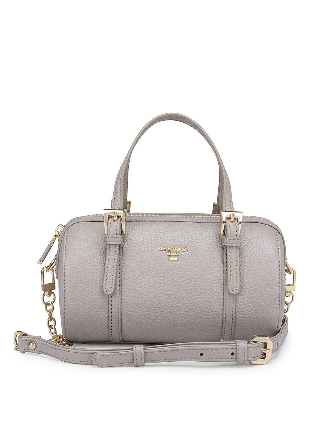 

Da Milano Beige Leather Structured Handheld Bag