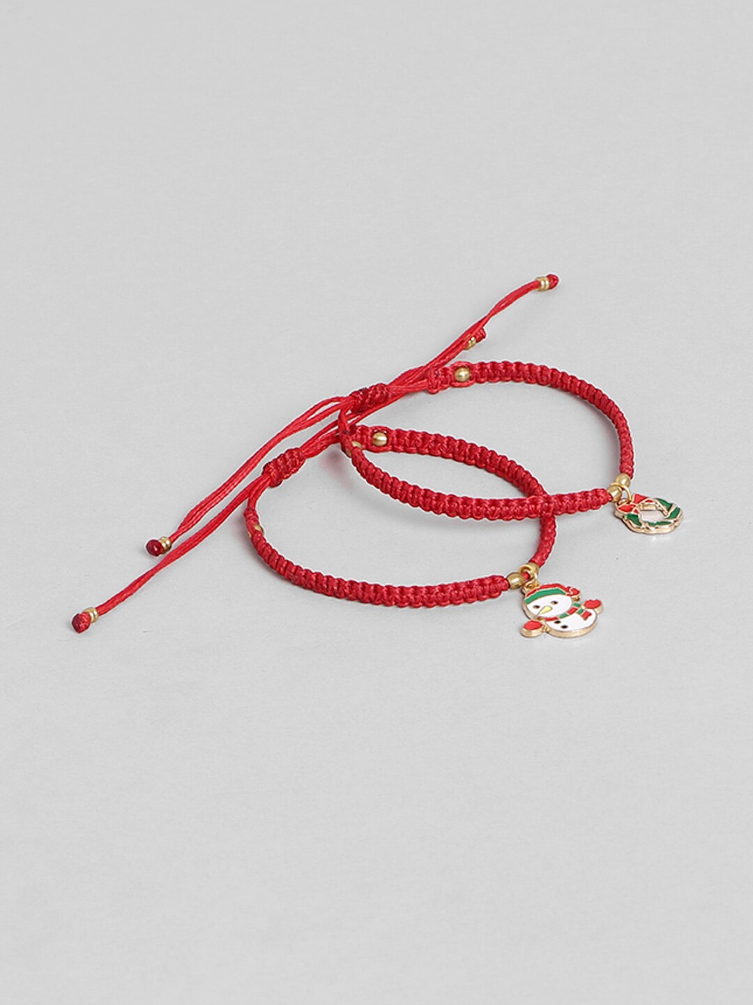 

EL REGALO Kids Red & White Pack Of 2 Charm Bracelet
