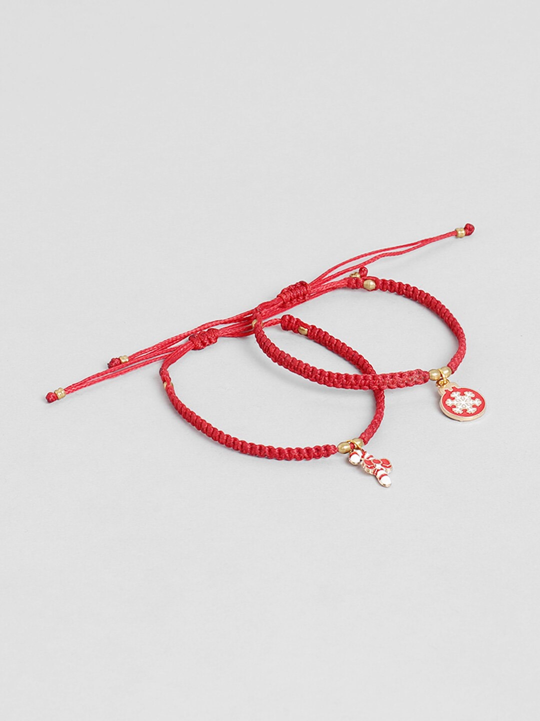 

EL REGALO Kids Red & White Pack Of 2 Charm Bracelet