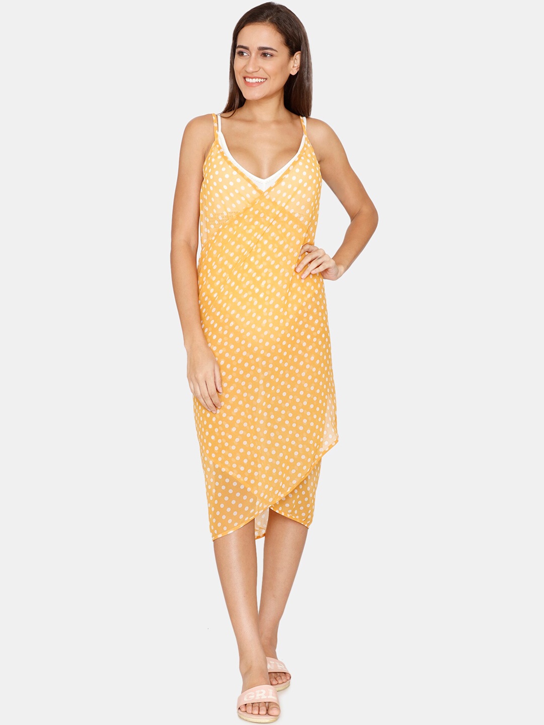

Coucou by Zivame Women Yellow Printed Sarong