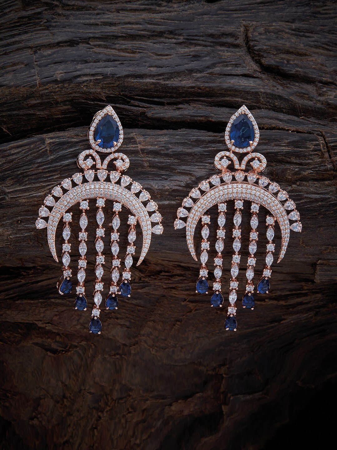 

Kushal's Fashion Jewellery Contemporary Drop Earrings, Blue