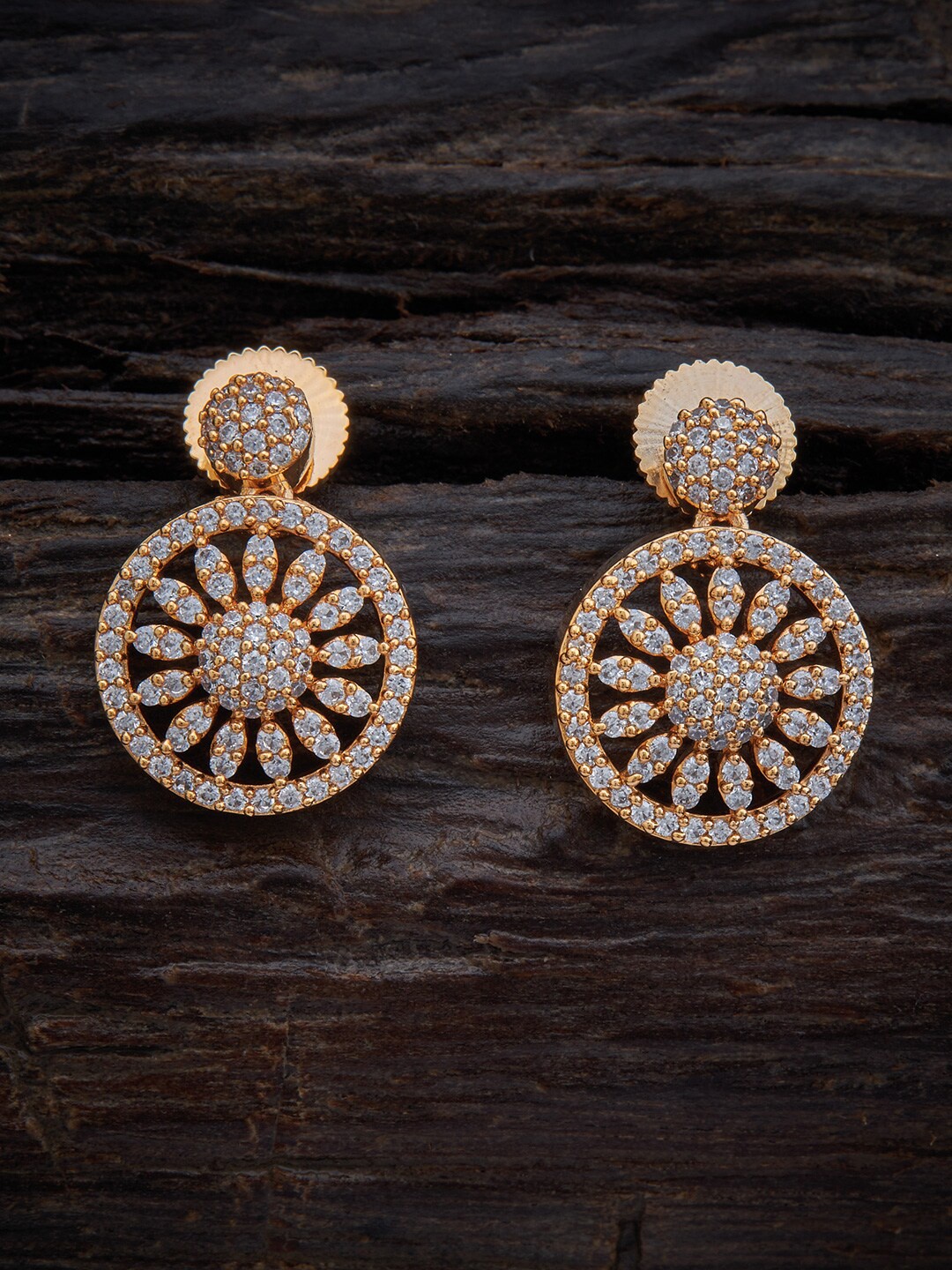 

Kushal's Fashion Jewellery Women White Circular Studs Earrings
