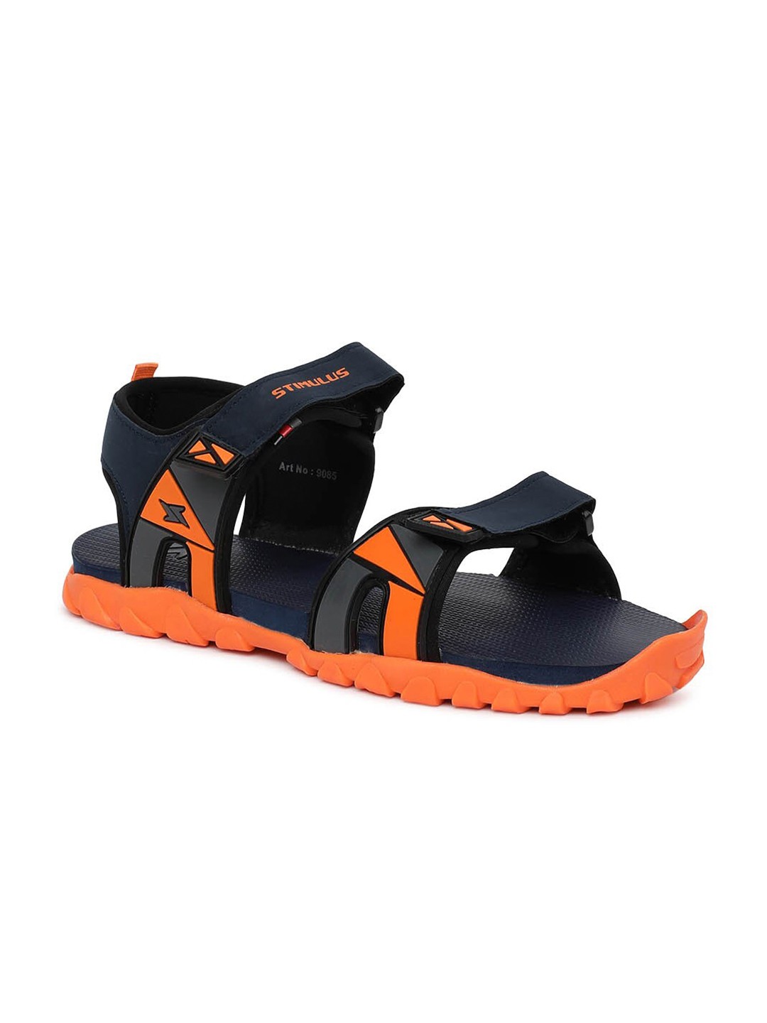 

Paragon Men Orange & Navy Blue Comfort Sandals