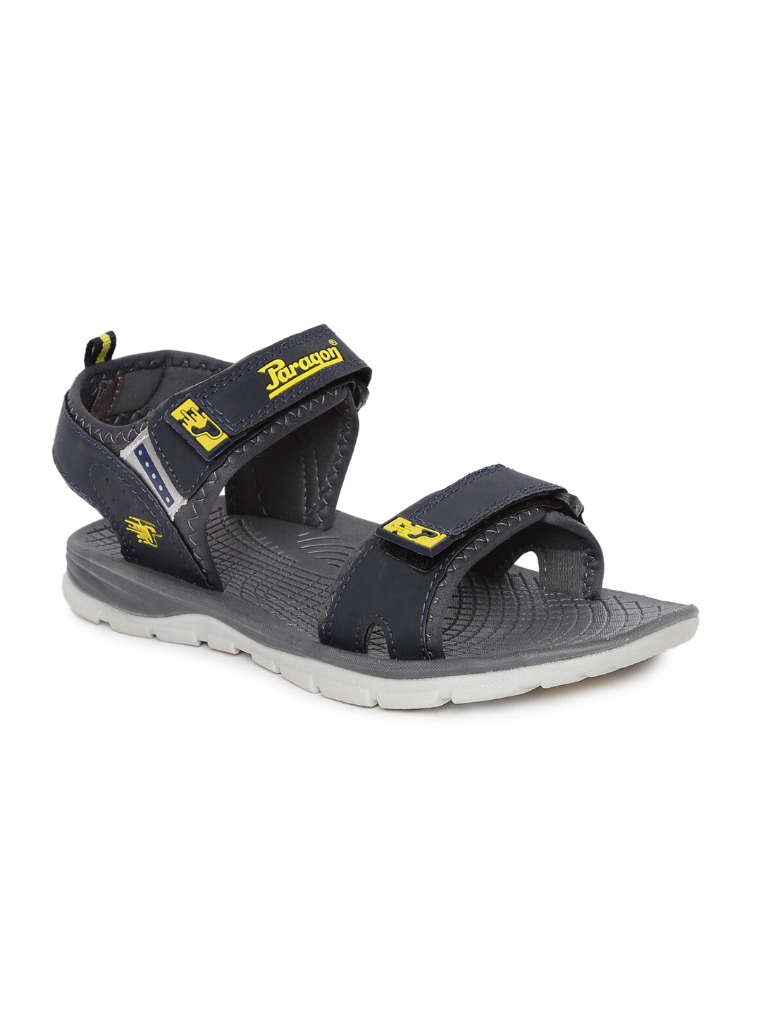 

Paragon Men Blue & Yellow Comfort Sandals