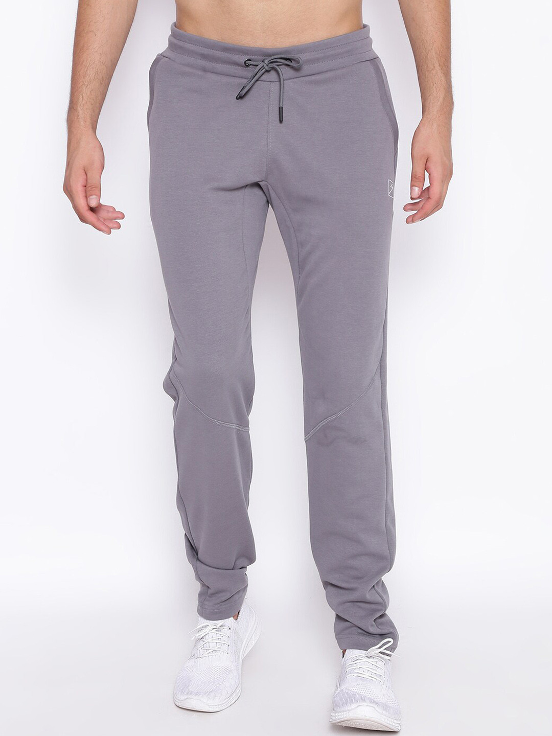 

UNPAR Men Grey Solid Cotton Regular Fit Sports Track Pants