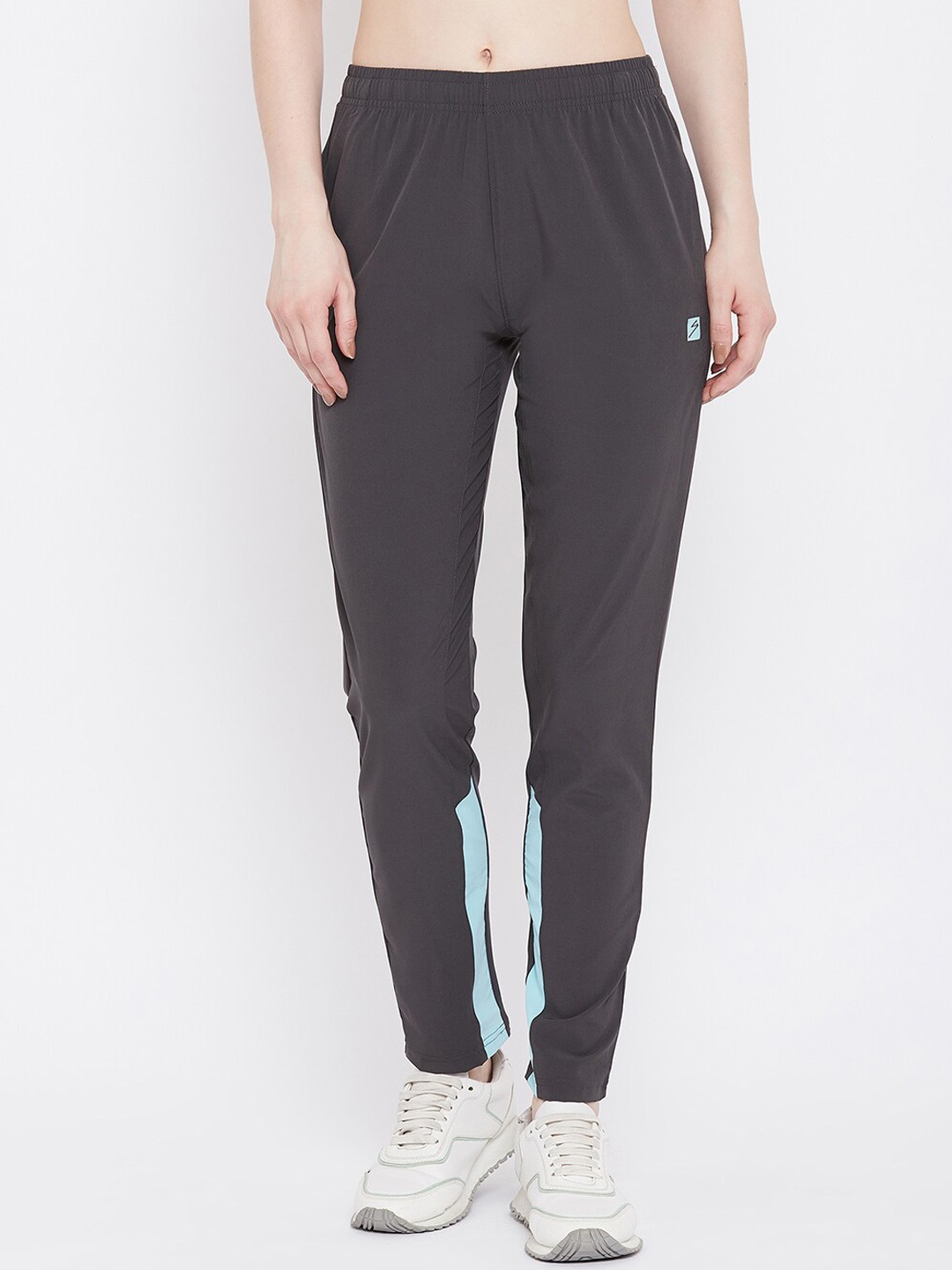 

UNPAR Women Charcoal Solid Regular Fit Sports Track Pants