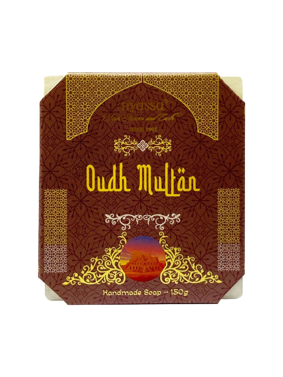 

Nyassa Luxurious Oudh Multan Handmade Natural Bathing Bar 150gm, White
