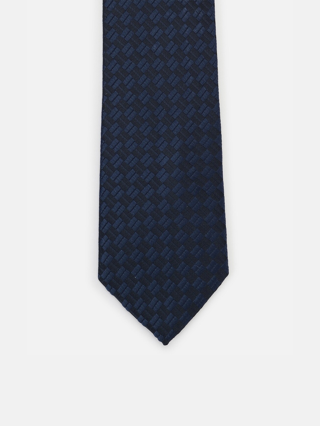 

Van Heusen Men Navy Blue Printed Skinny Tie