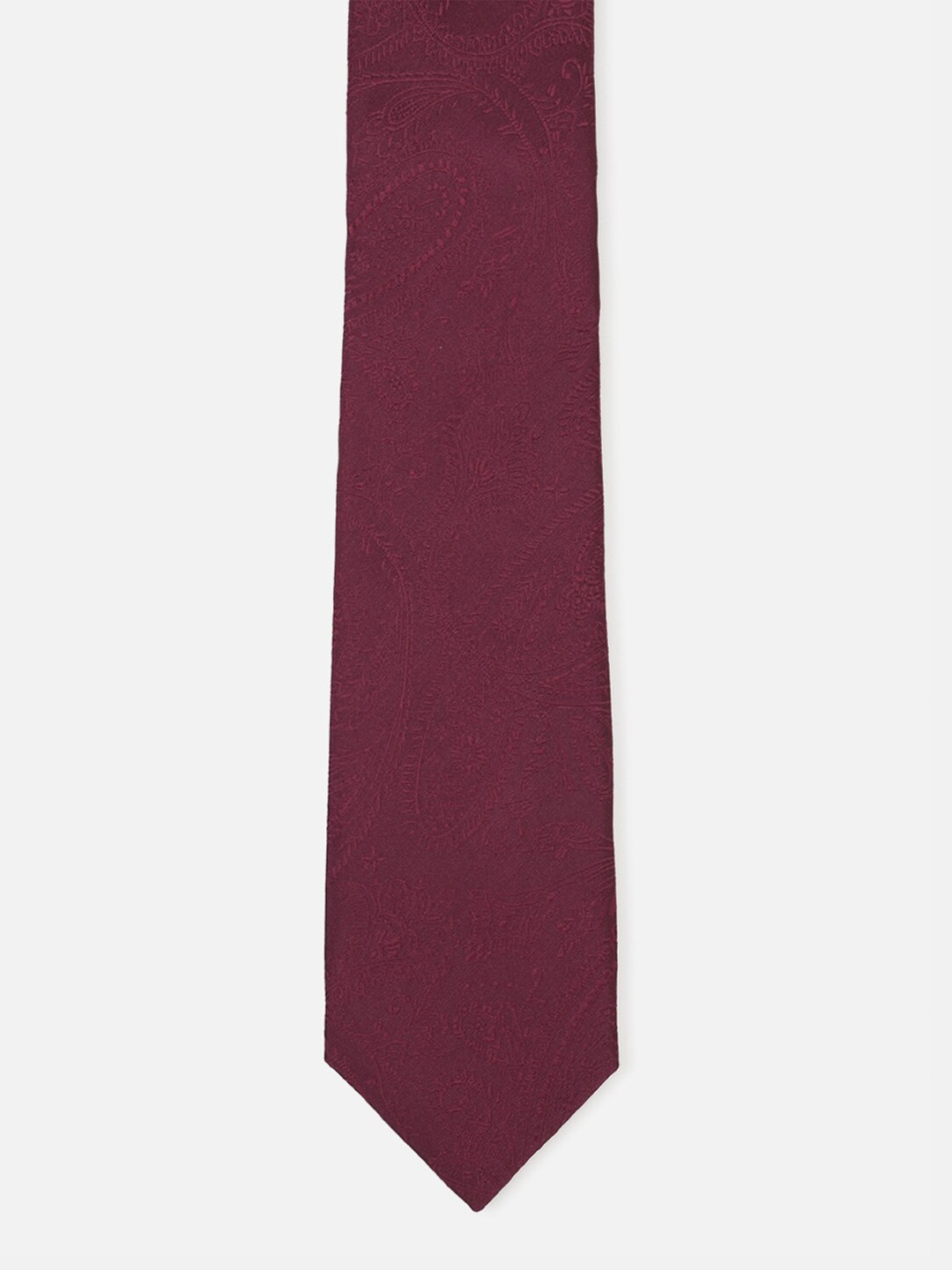 

Van Heusen Men Maroon Woven Design Broad Tie