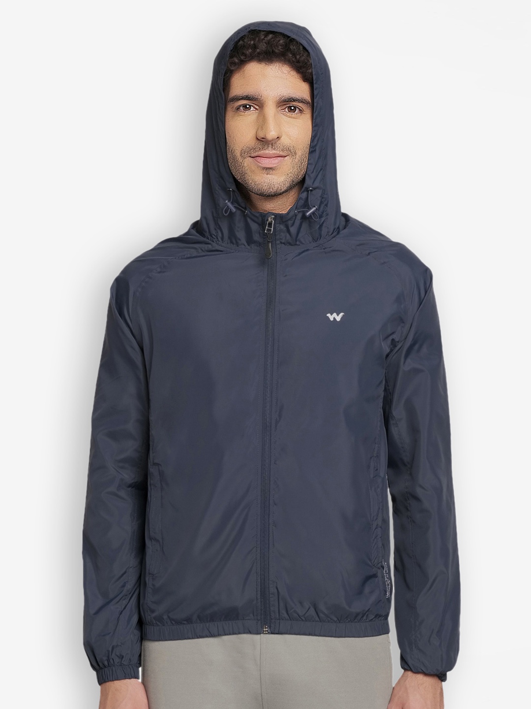 

Wildcraft Men Navy Blue Windcheater Sporty Jacket