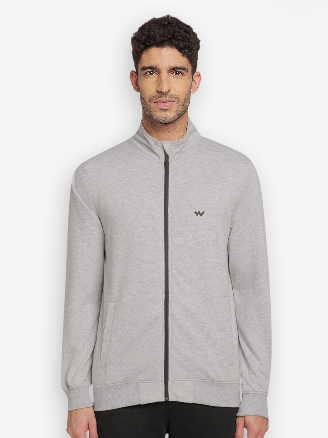 

Wildcraft Men Grey Fleece Water Resistant Outdoor Sporty Jacket