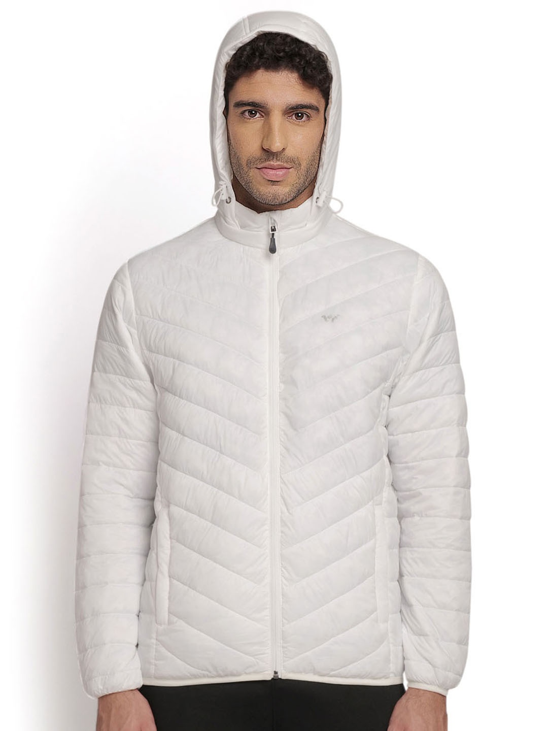 

Wildcraft Men White Water Resistant Quilted Jacket