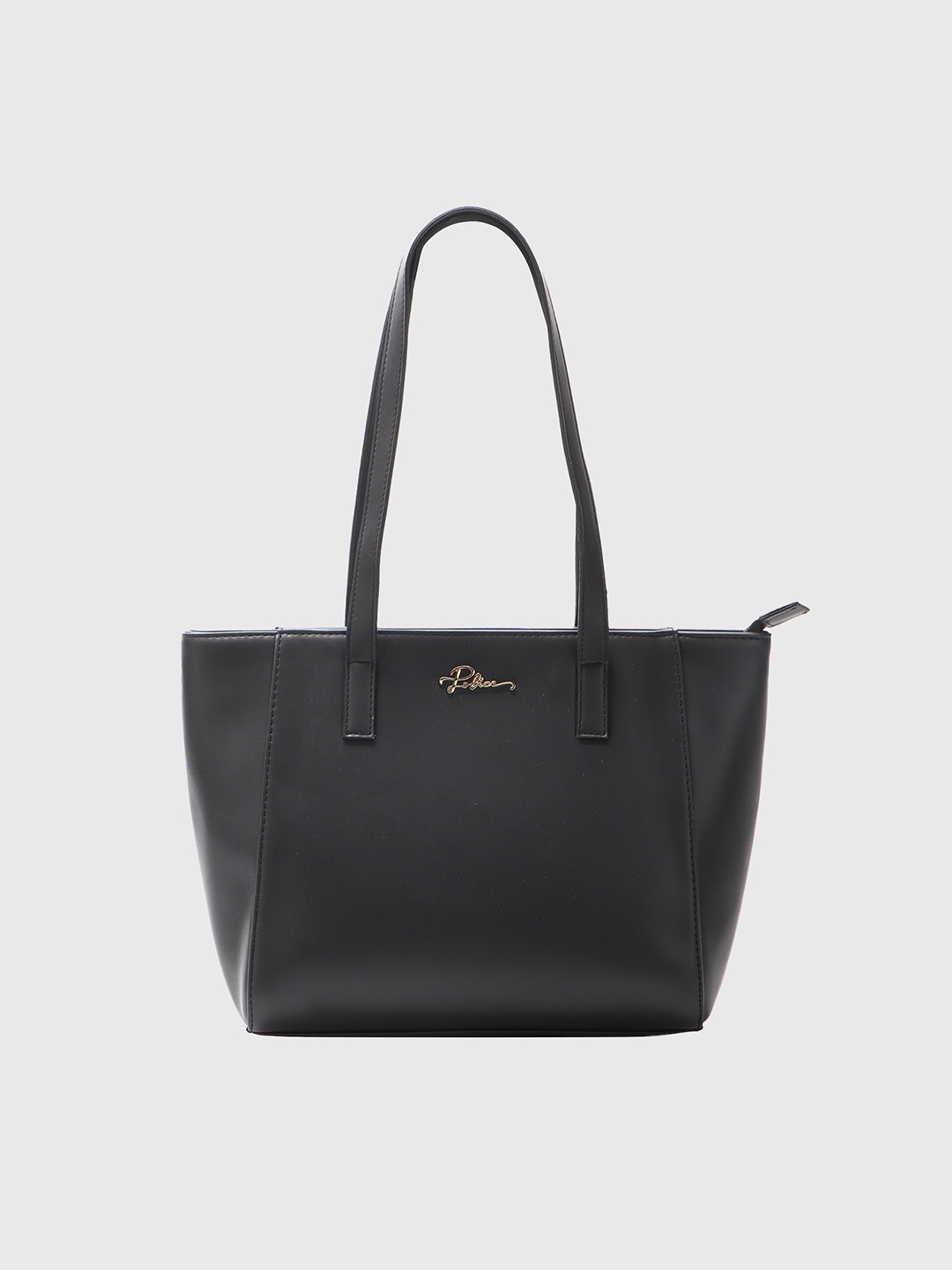 

Police Black Leather Structured Shoulder Bag