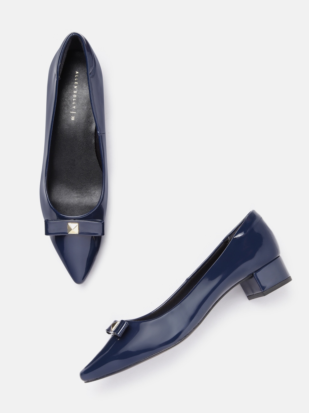 

Allen Solly Women Pumps with Bows Detail, Navy blue