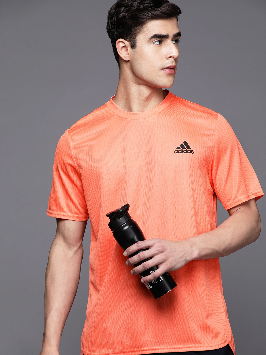 

ADIDAS Men Aeroready Designed for Movement Training T-shirt, Orange