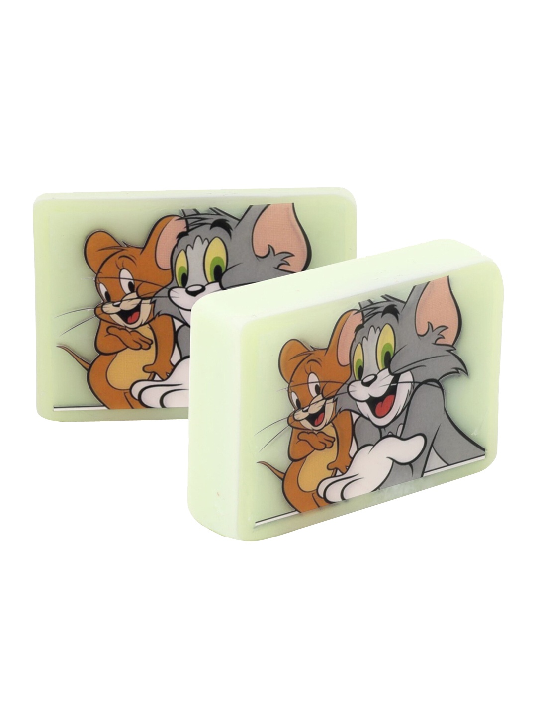 

Stay Soapy Set Of 2 Kids 100% Pure & Natural Tom Jerry Cartoon Bathing Soap - 100g Each, Green