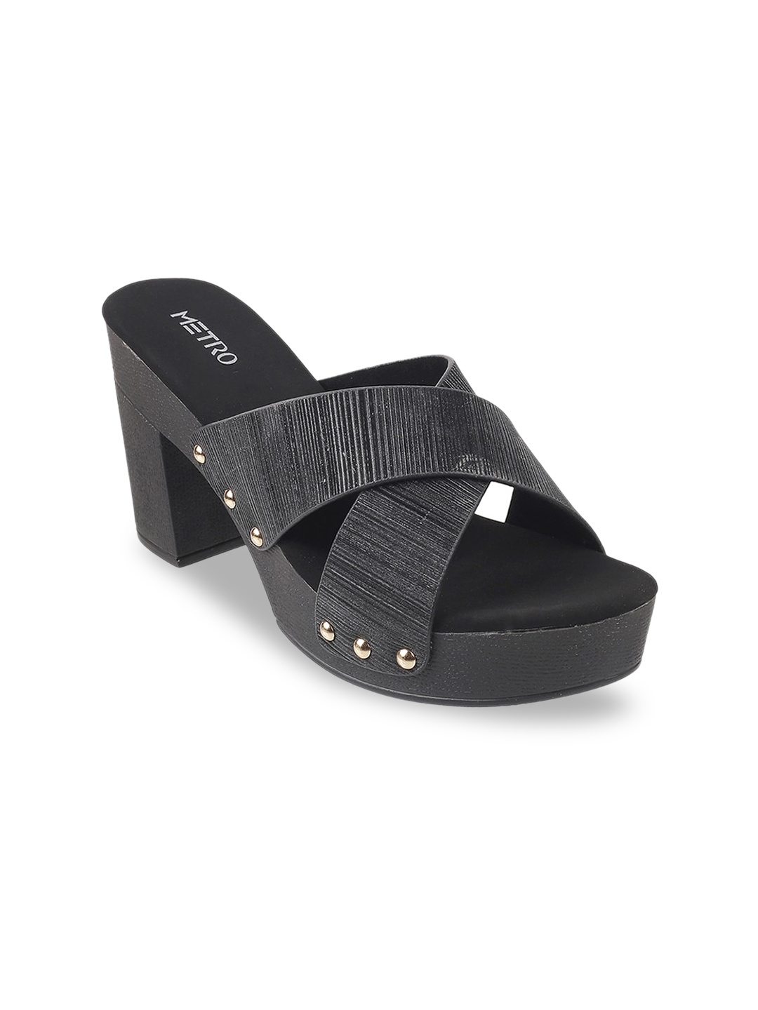 

Metro Women Black Solid Platform Heels