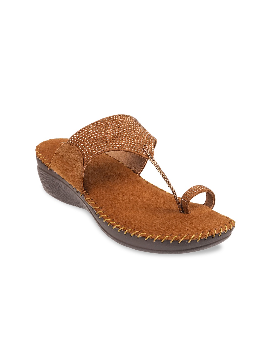 

Metro Women Tan Embellished Wedge Heels