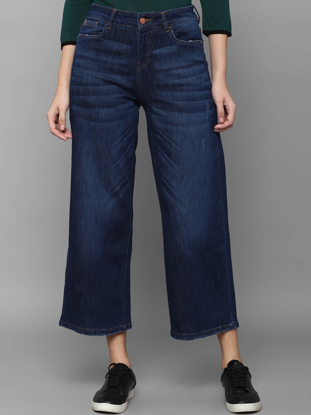 

Allen Solly Woman Women Navy Blue Light Fade Jeans