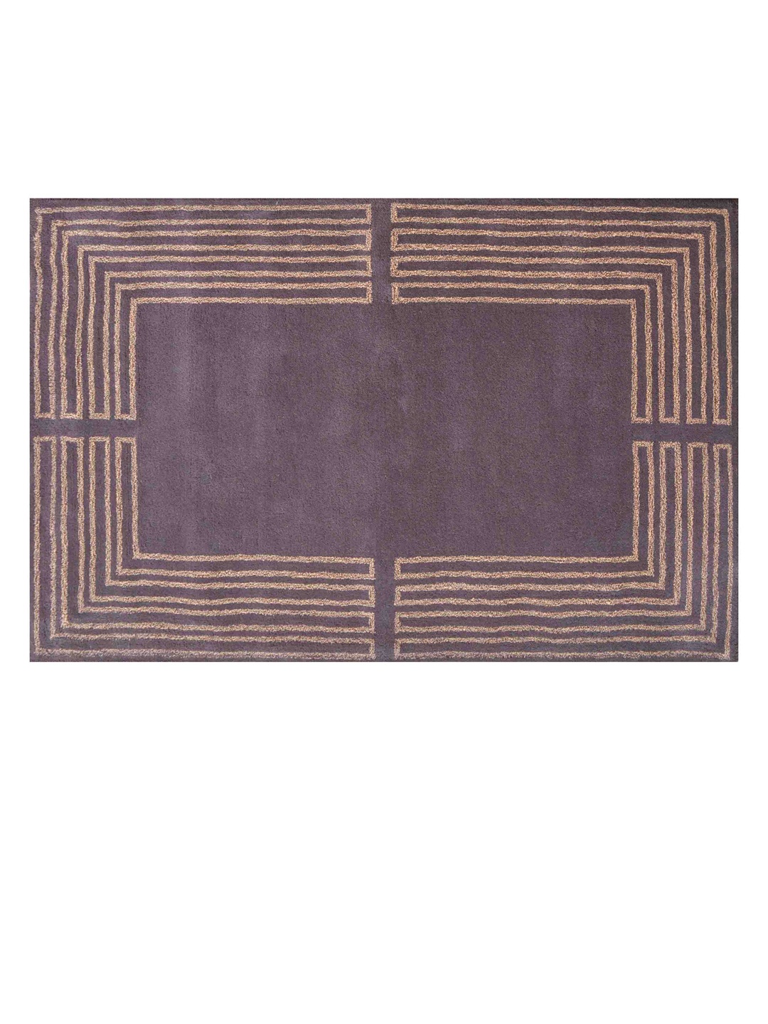 

PRESTO Brown Printed Hand Tufted Wool Carpet