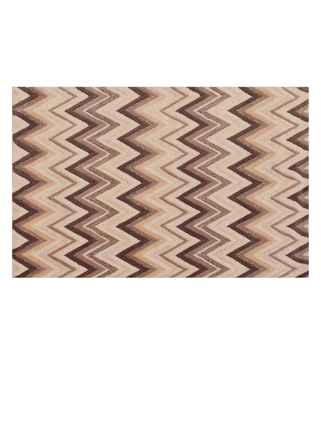 

PRESTO Brown Printed Hand Tufted Wool Carpet