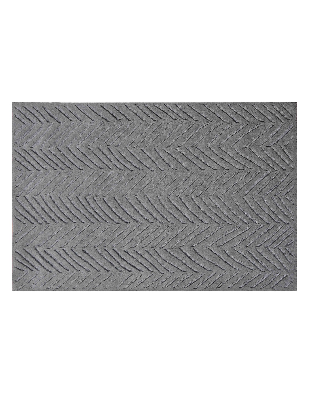 

PRESTO Grey Abstract Hand Tufted Wool Anti-Skid Carpet