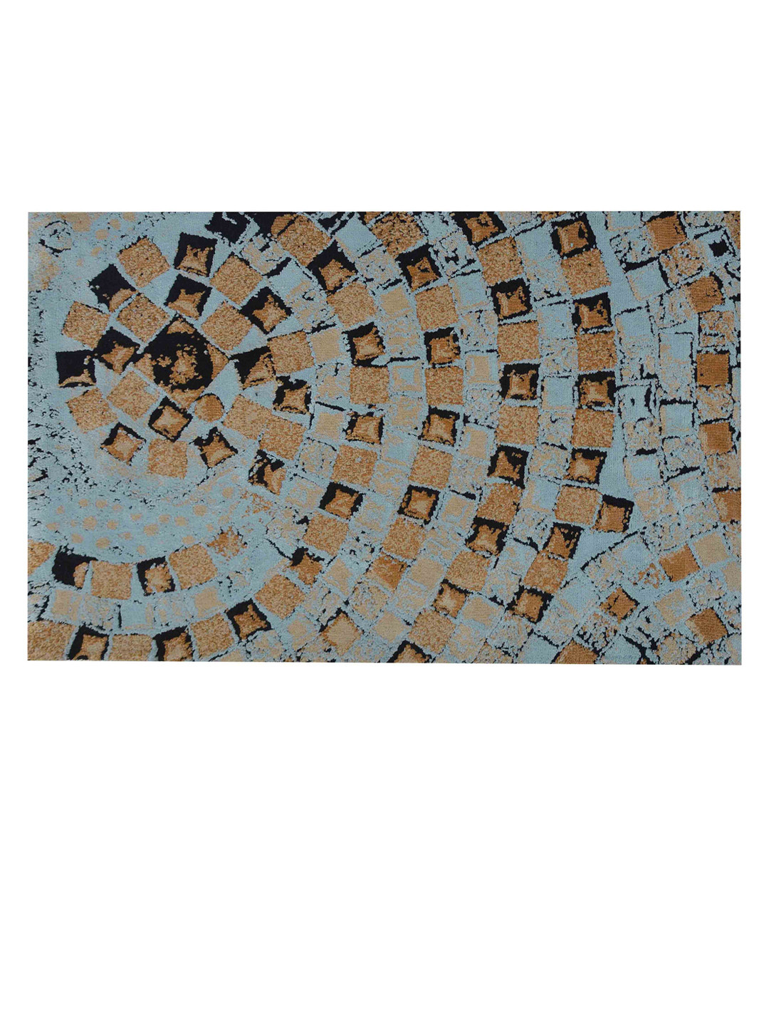 

PRESTO Blue & Beige Abstract Printed Carpets