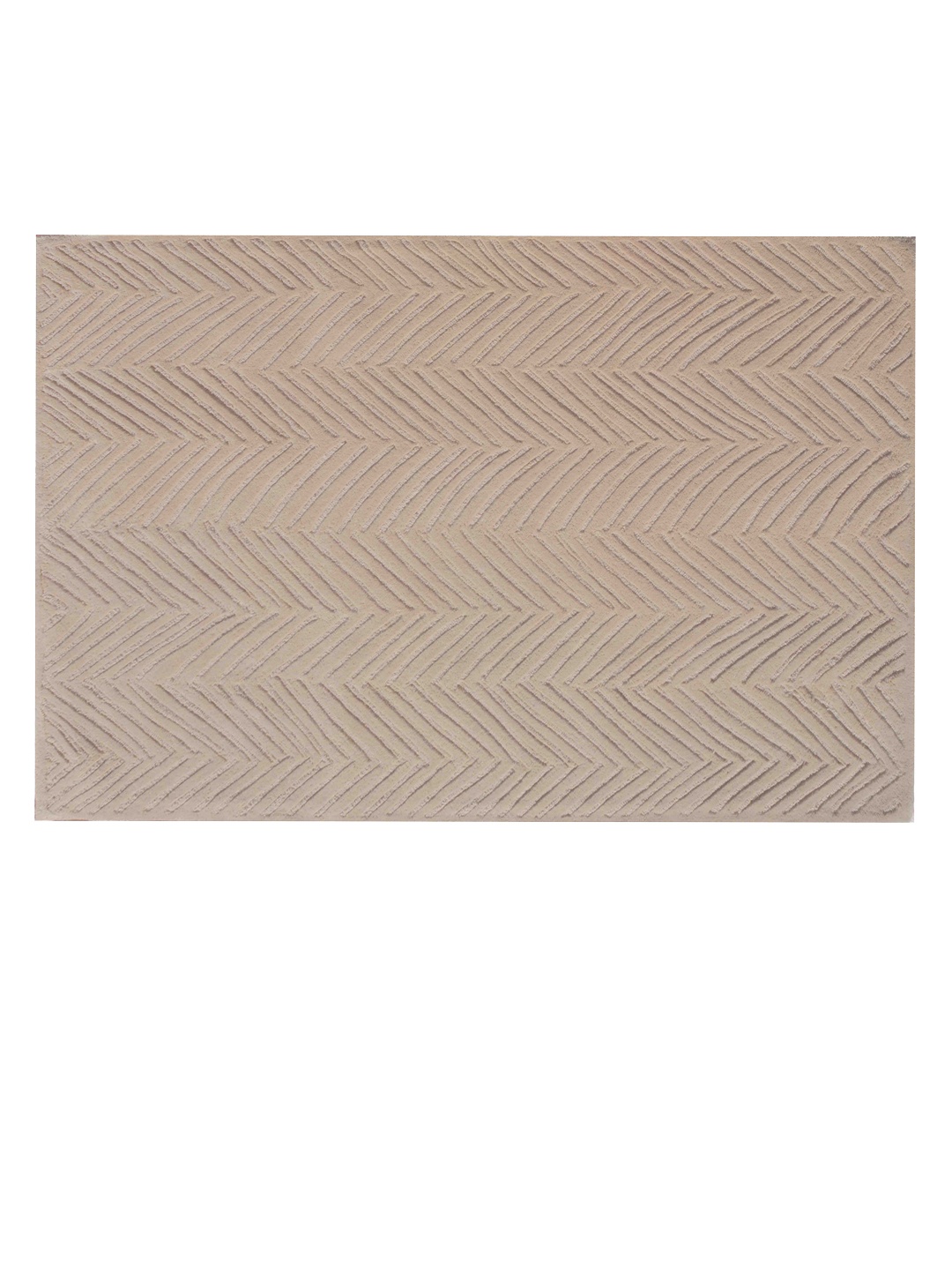 

PRESTO Beige Printed Woolen Carpet