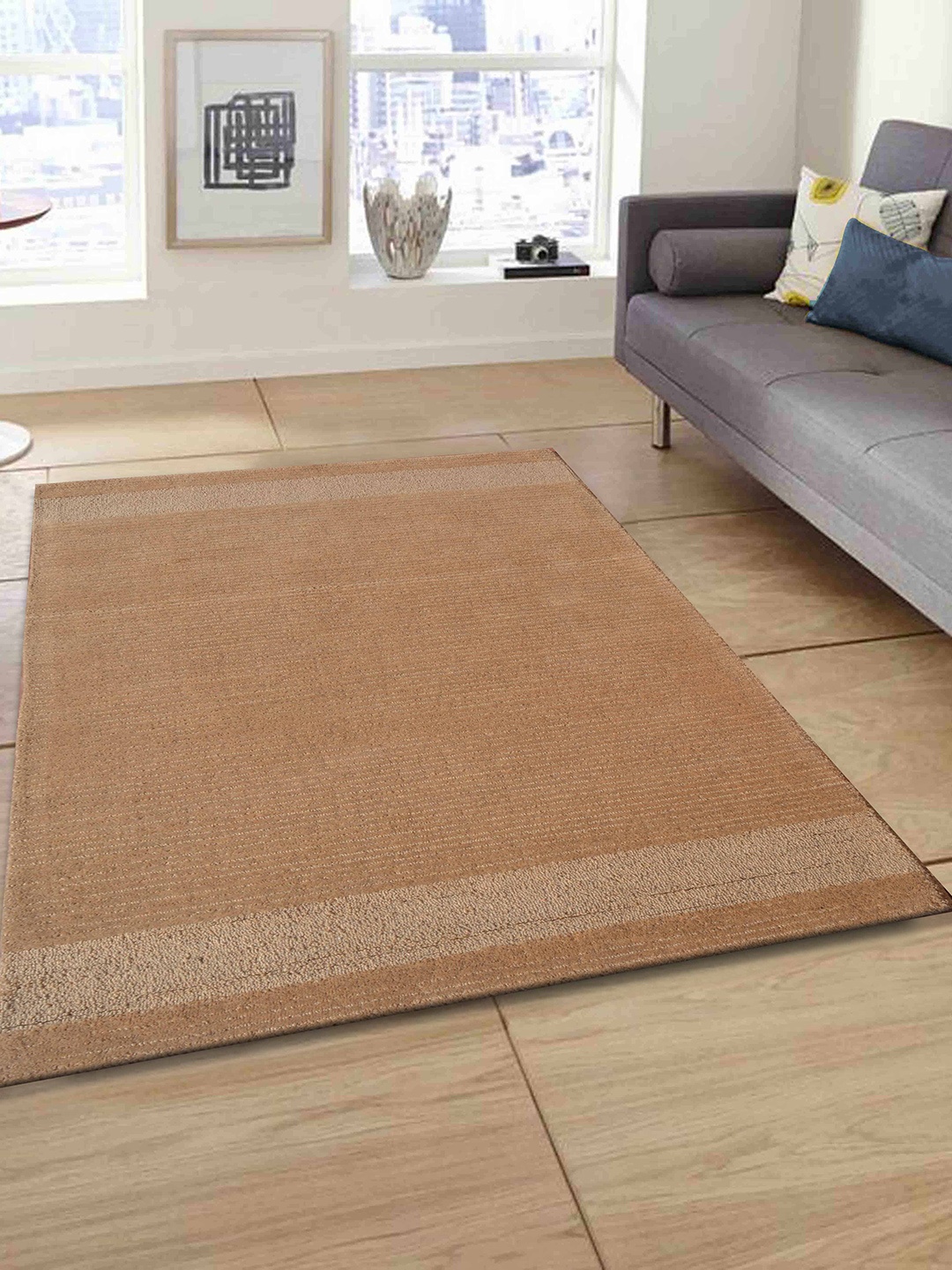 

PRESTO Camel Brown Hand-Tufted Rectangular Carpet