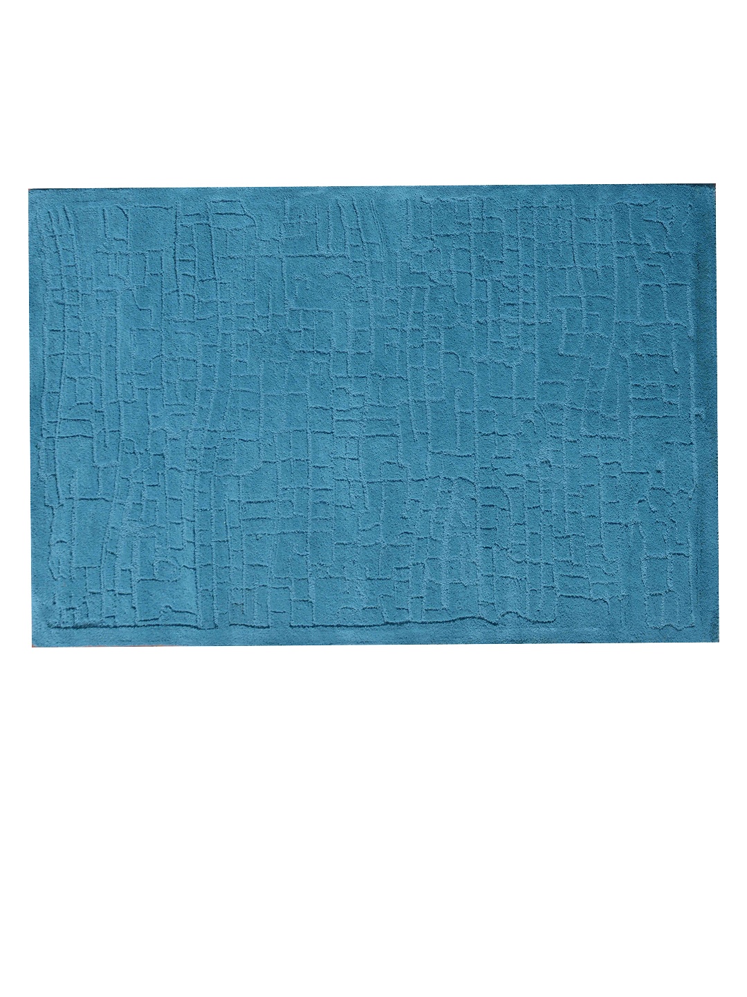 

PRESTO Blue Abstract Hand Tufted Wool Carpet