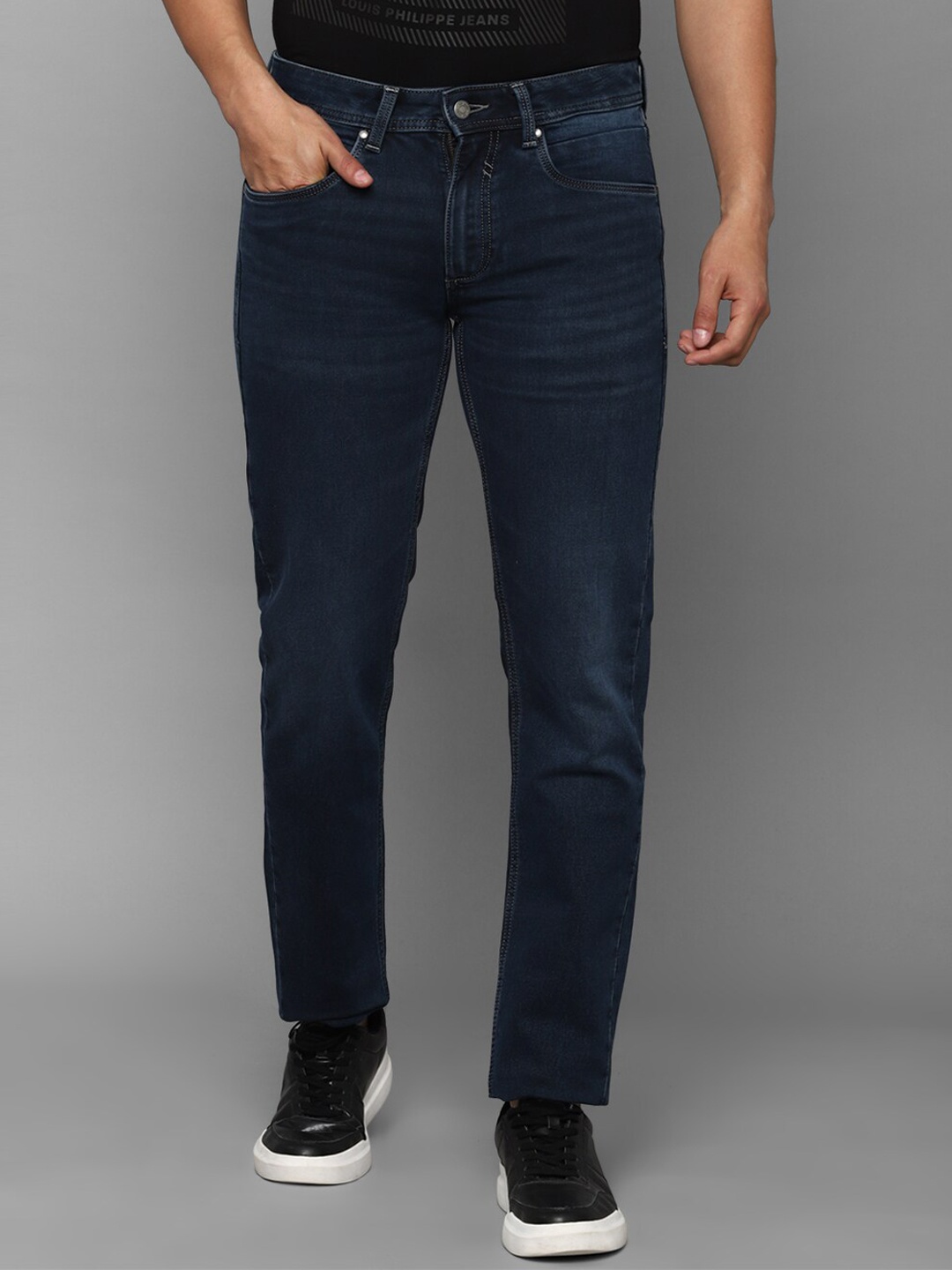 

Louis Philippe Jeans Men Navy Blue Slim Fit Light Fade Jeans
