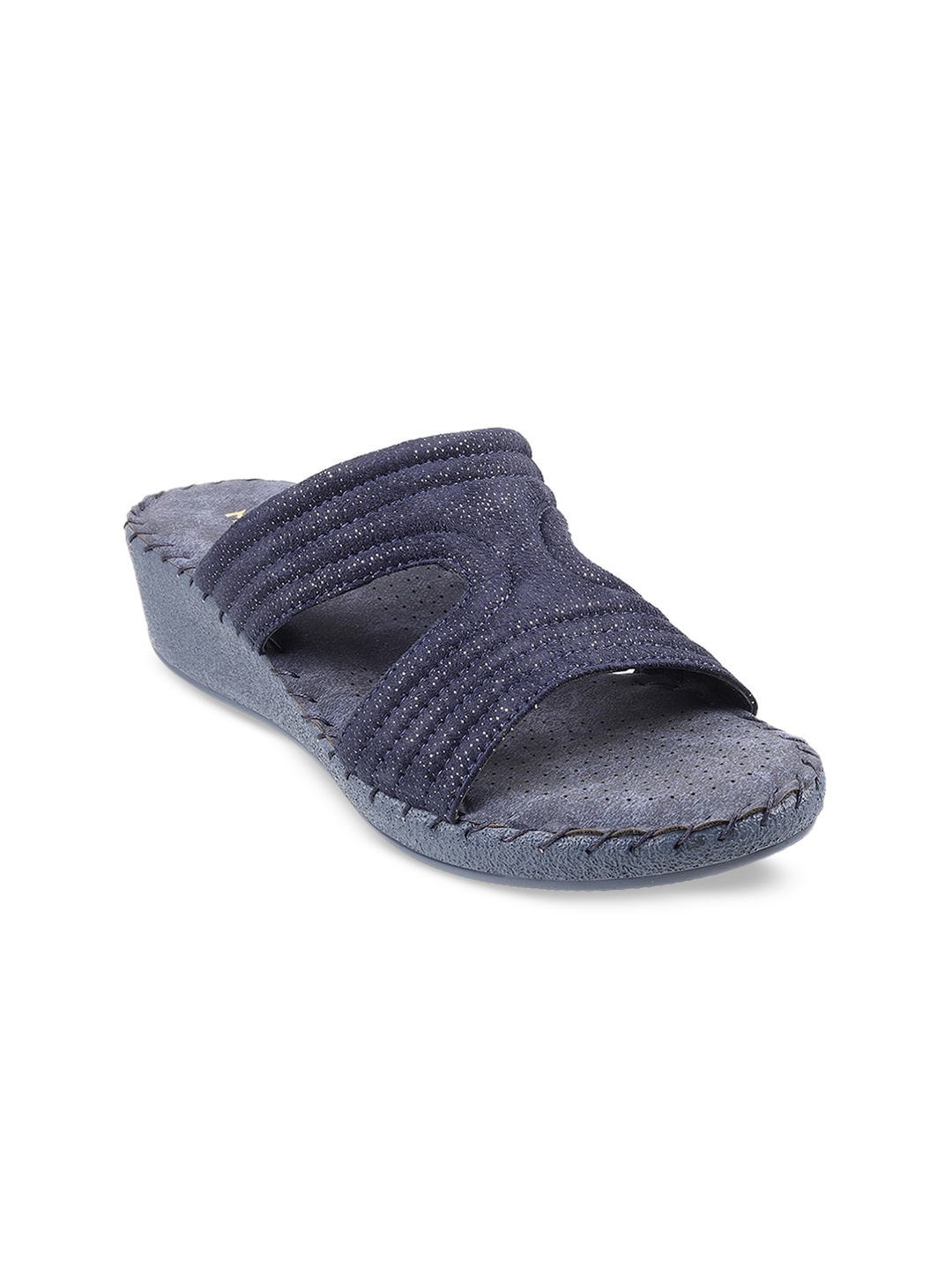 

Mochi Women Blue Flatform Heels