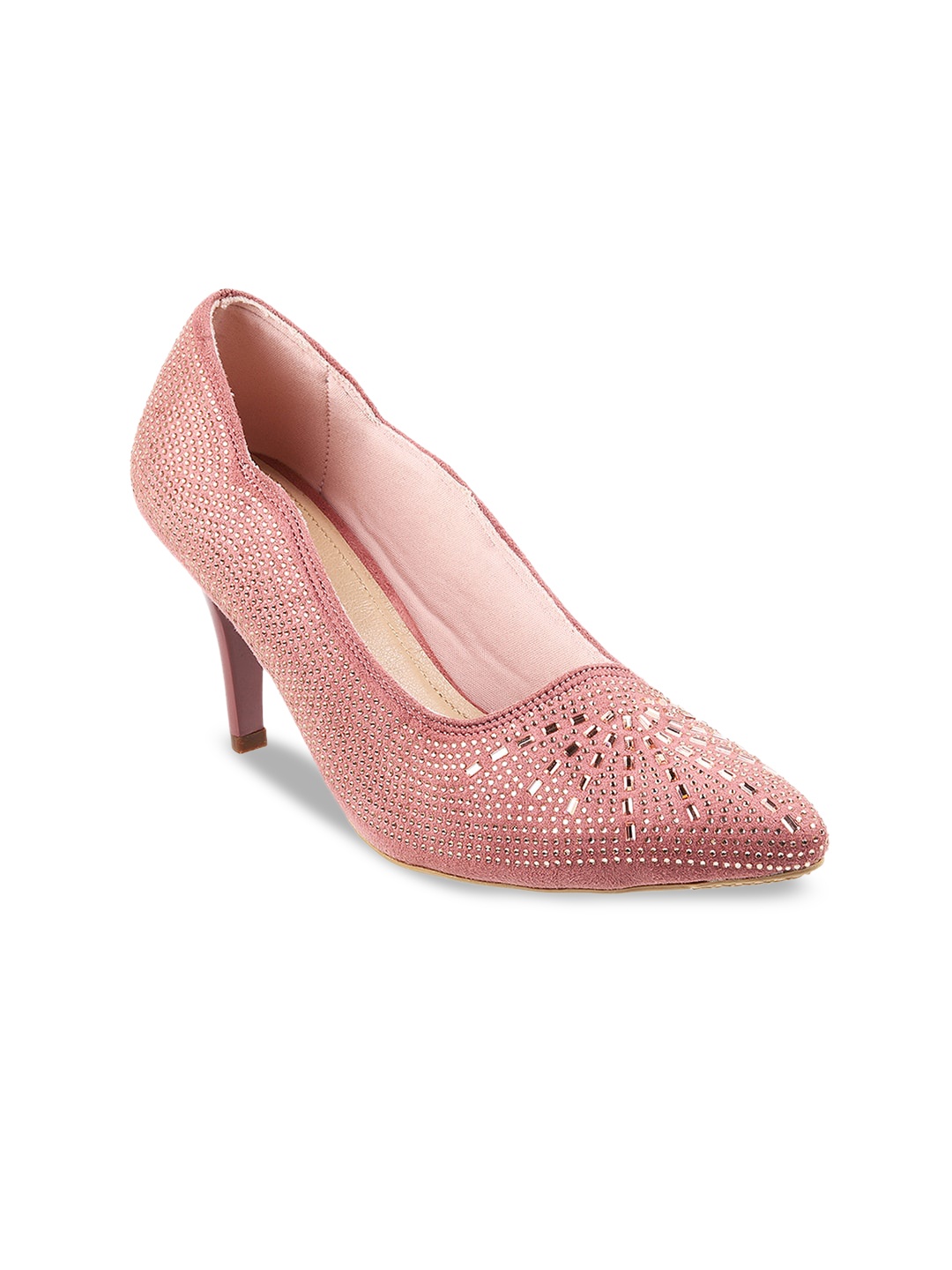 

Mochi Women Peach-Coloured Embellished Stiletto Pumps