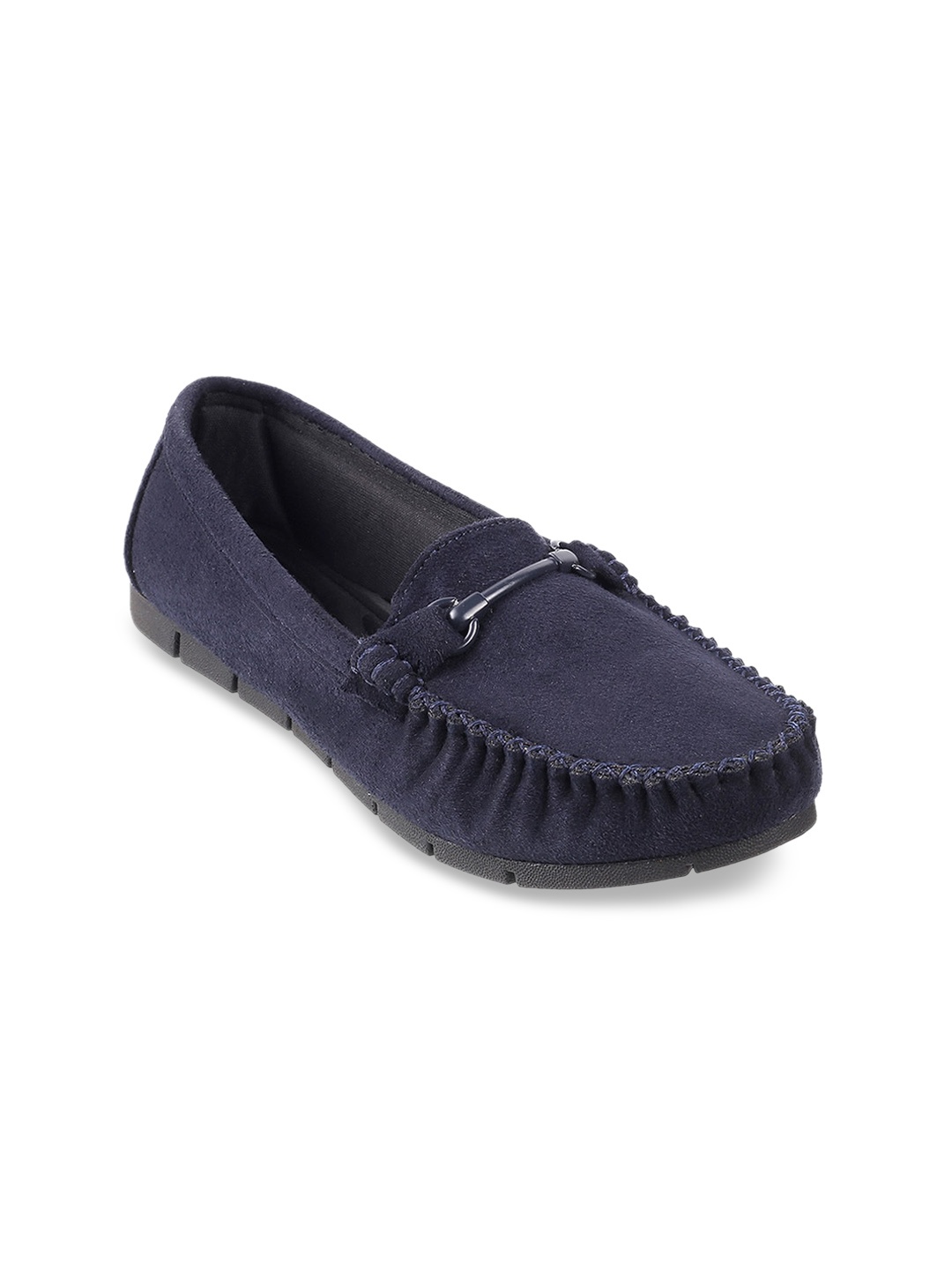 

Mochi Women Blue Solid Loafers