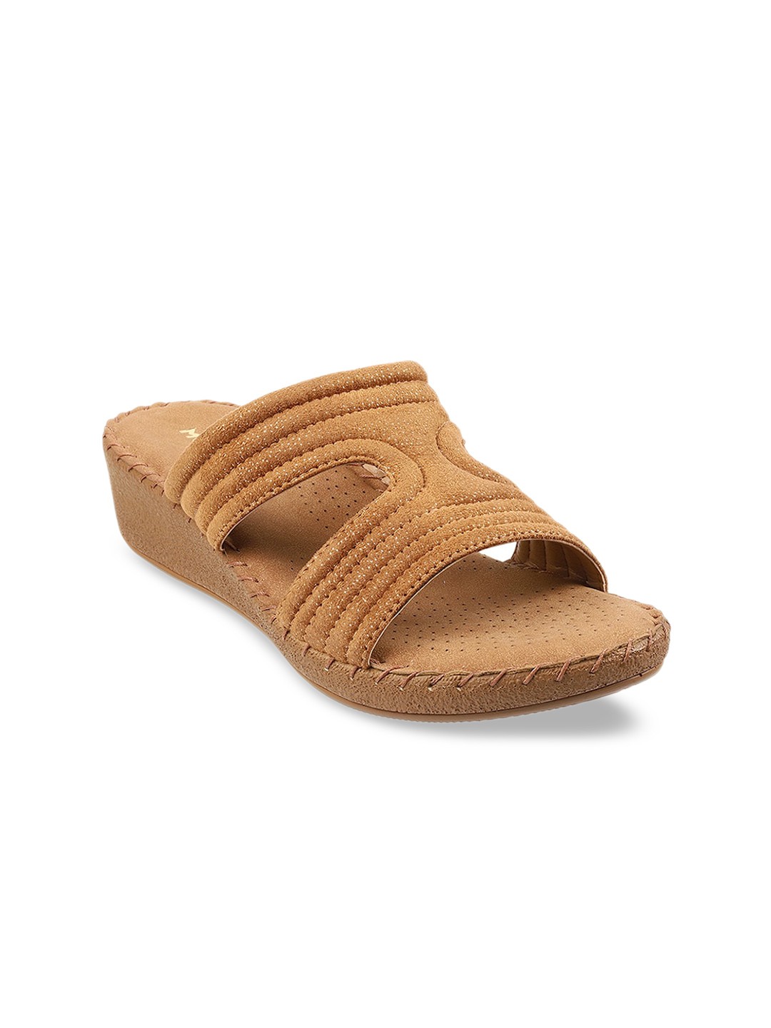 

Mochi Women Tan Open Toe Flats