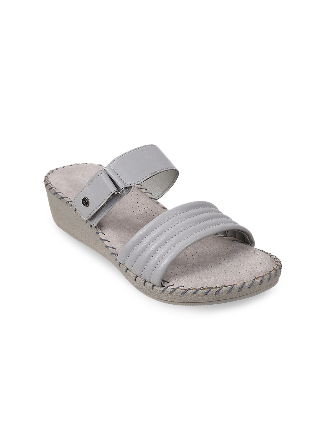 

Mochi Women Grey Platform Heels