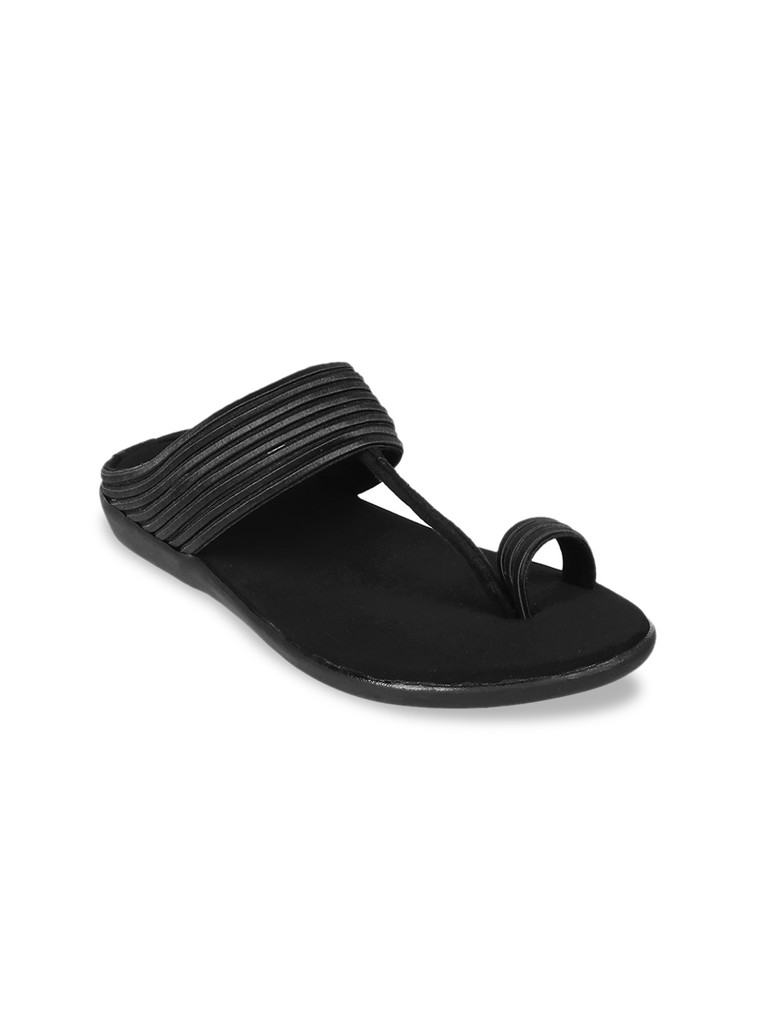 

WALKWAY by Metro Women Black Fashion Open Toe Flats