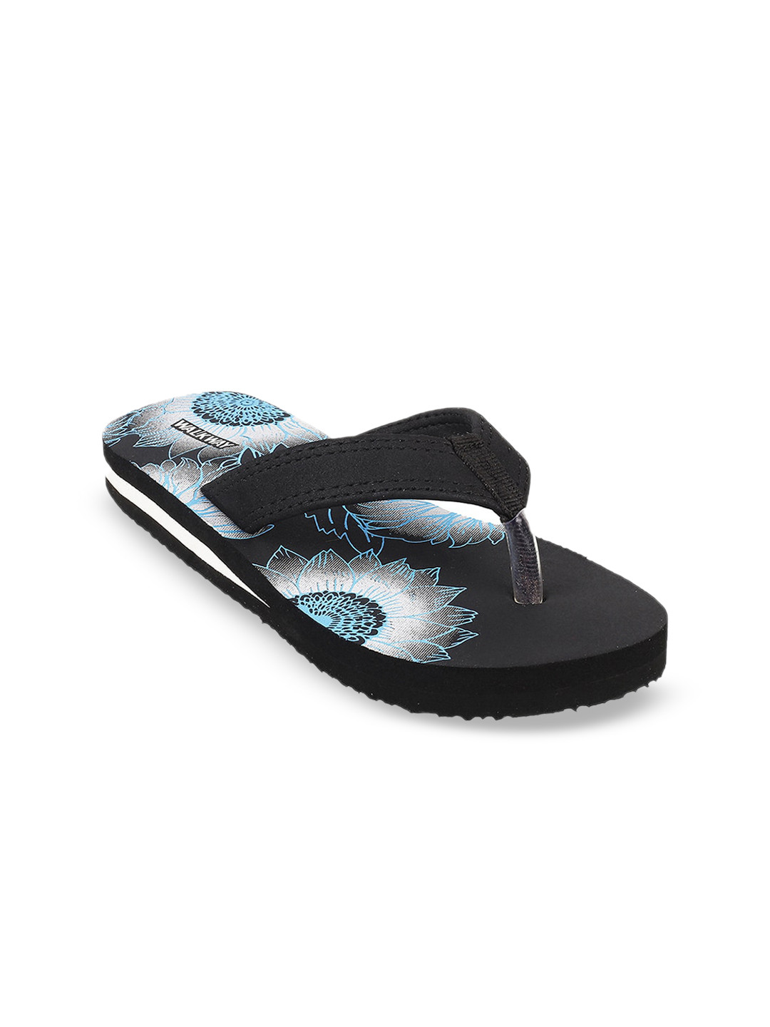 

WALKWAY by Metro Women Black T-Strap Flats