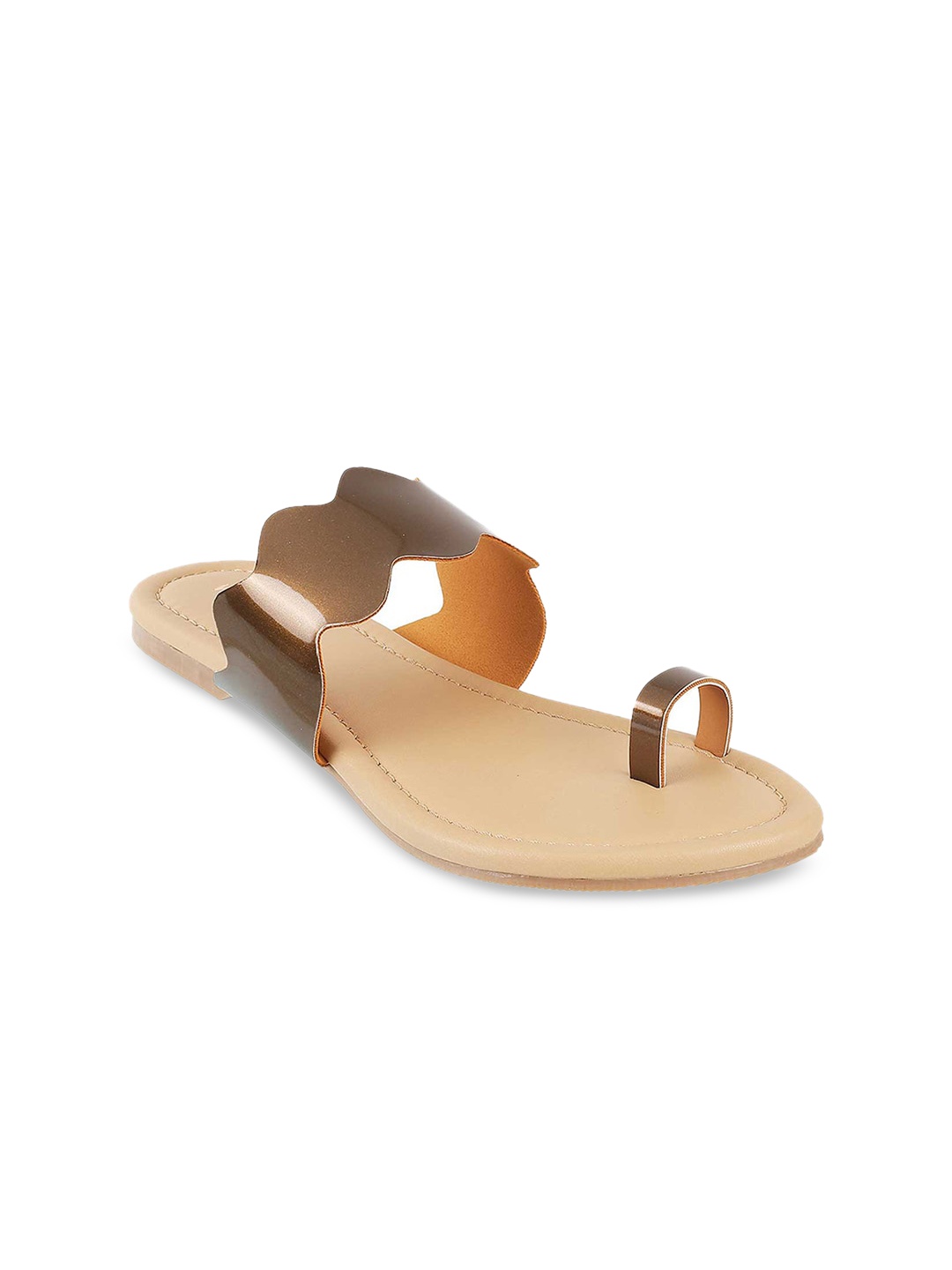 

WALKWAY by Metro Women Bronze-Toned One Toe Flats