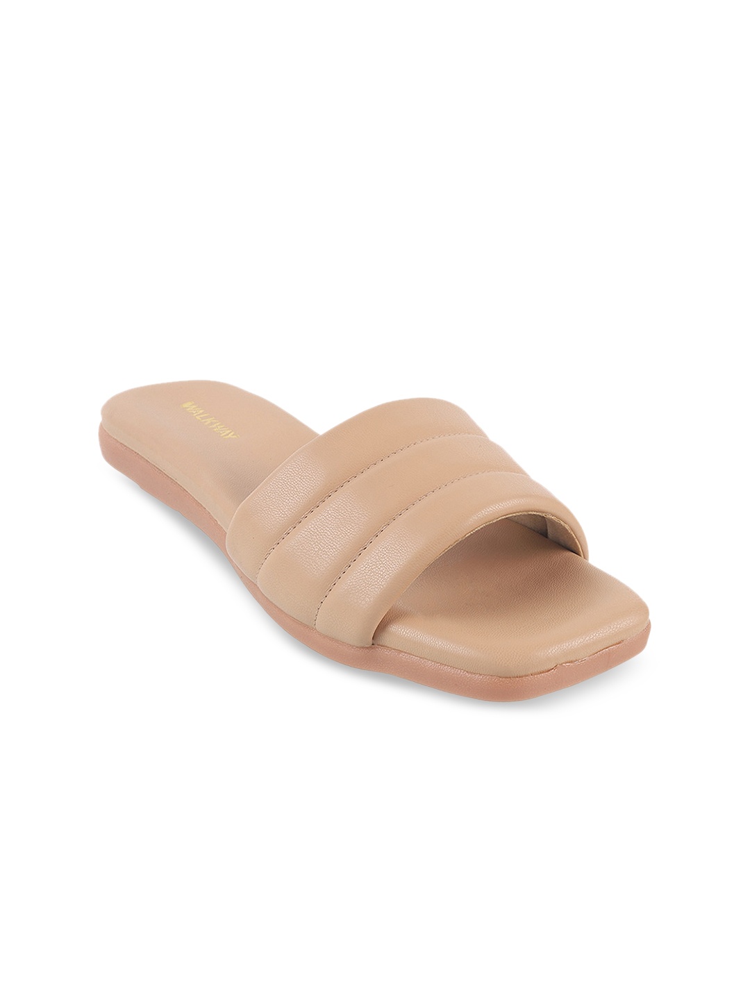 WALKWAY by Metro Women Beige Open Toe Flats