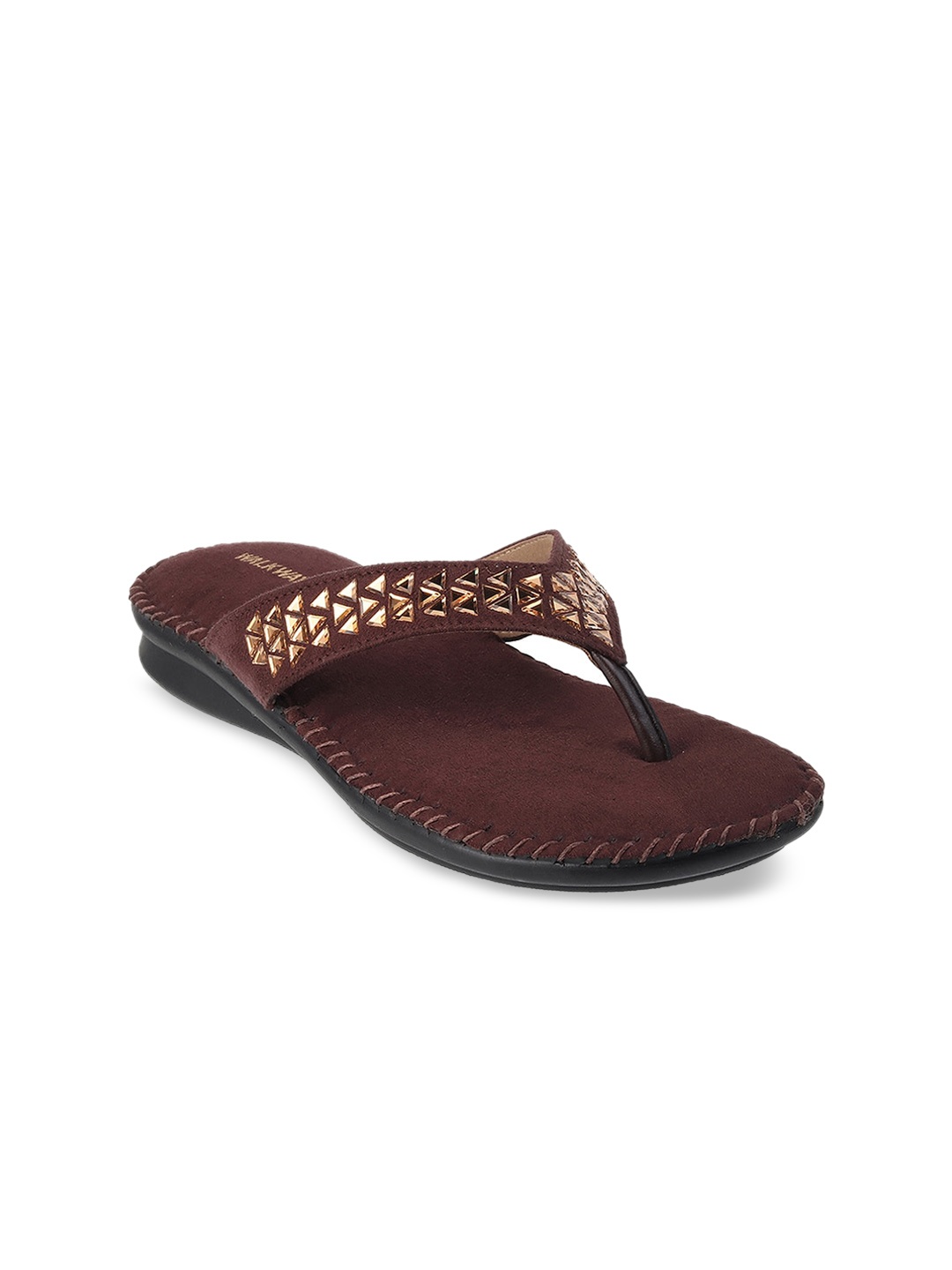 

WALKWAY by Metro Women Brown Open Toe Flats