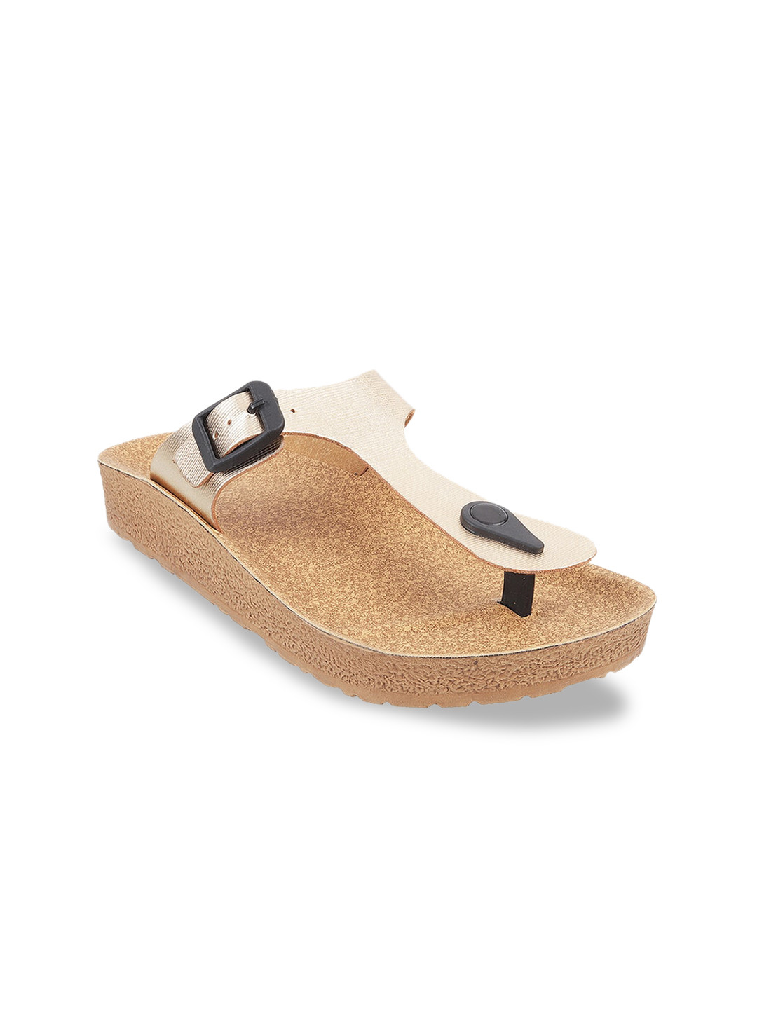 

WALKWAY by Metro Women Pink T-Strap Flats with Buckles