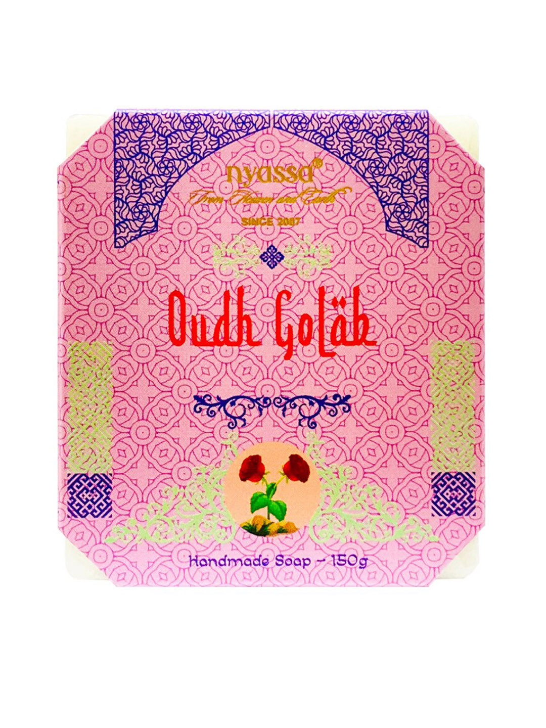 

Nyassa Luxurious Oudh Golab Handmade Natural Bathing Soap-150gm, White