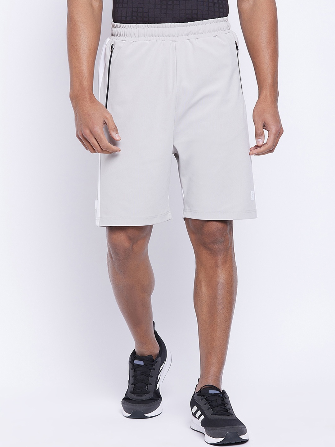 

UNPAR Men Silver Coloured Outdoor Sports Shorts
