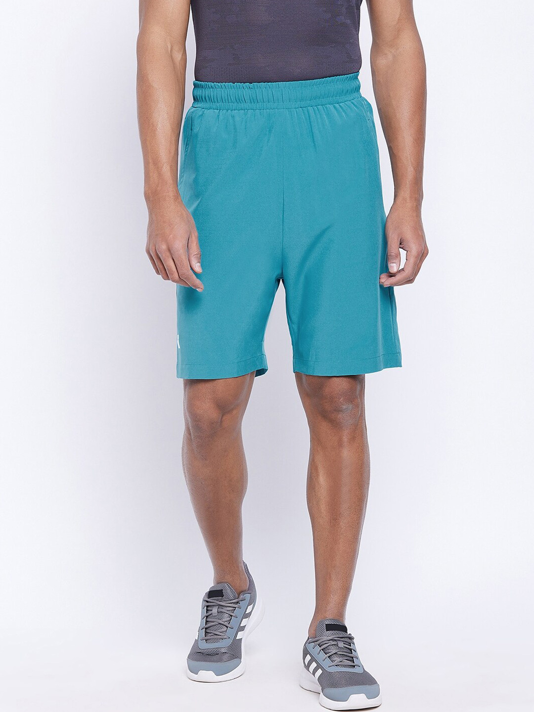 

UNPAR Men Turquoise Blue Outdoor Sports Shorts